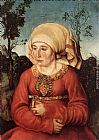 Lucas Cranach The Elder Famous Paintings - Portrait of Frau Reuss